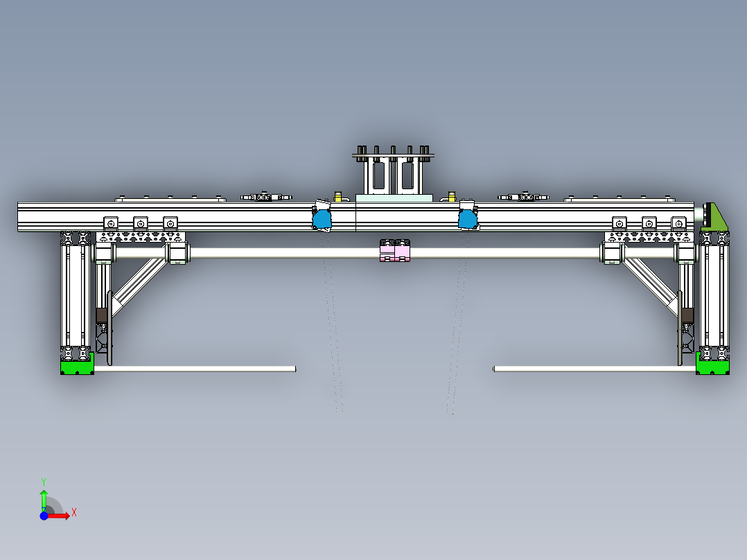 抓包码垛气动抓手前视图