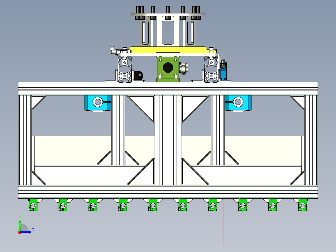 抓包码垛气动抓手左视图