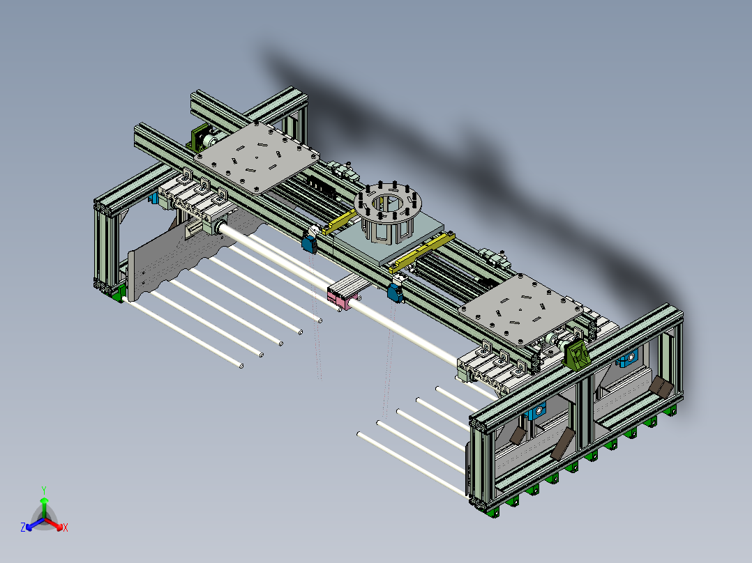 抓包码垛气动抓手正等轴测图