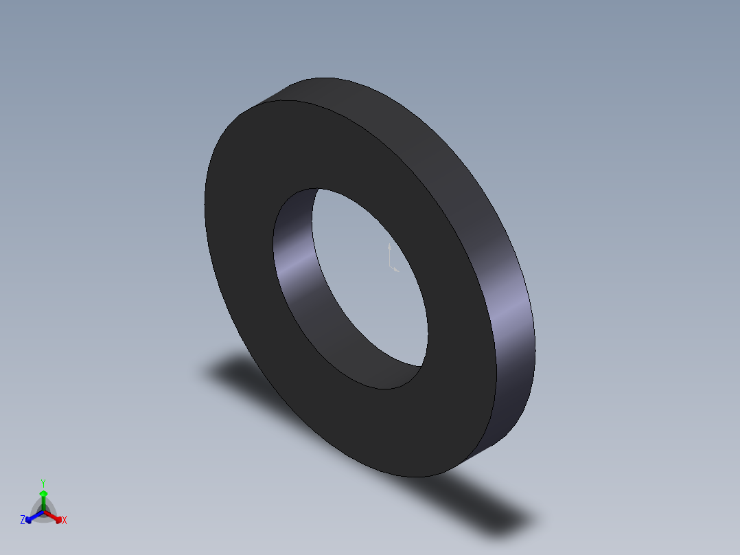 平垫圈  601正等轴测图