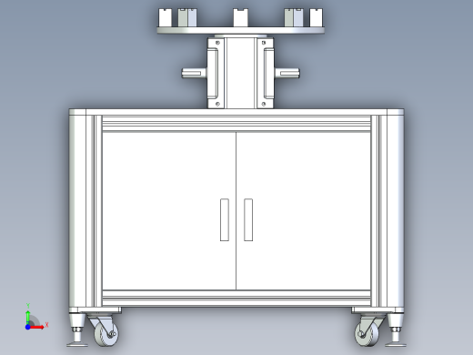 多工位转盘平台设计前视缩略图