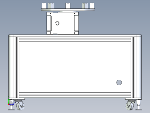 多工位转盘平台设计左视缩略图