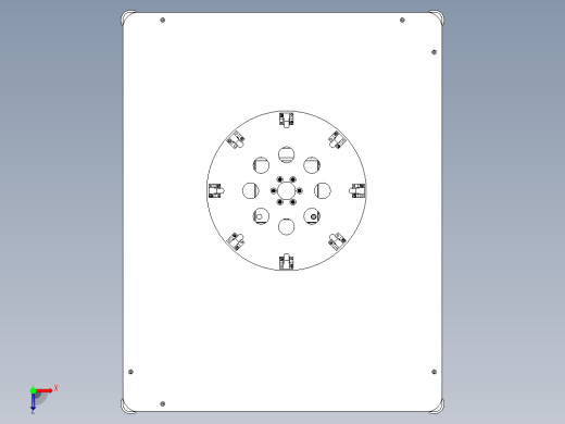 多工位转盘平台设计俯视缩略图