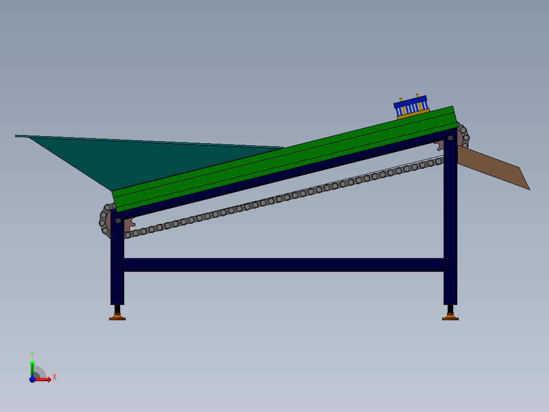 链式滚筒提升上料机