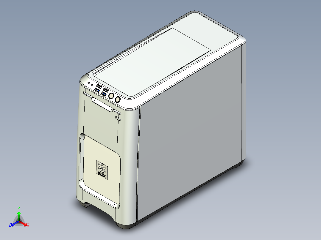 电脑、笔记本(21)正等轴测图