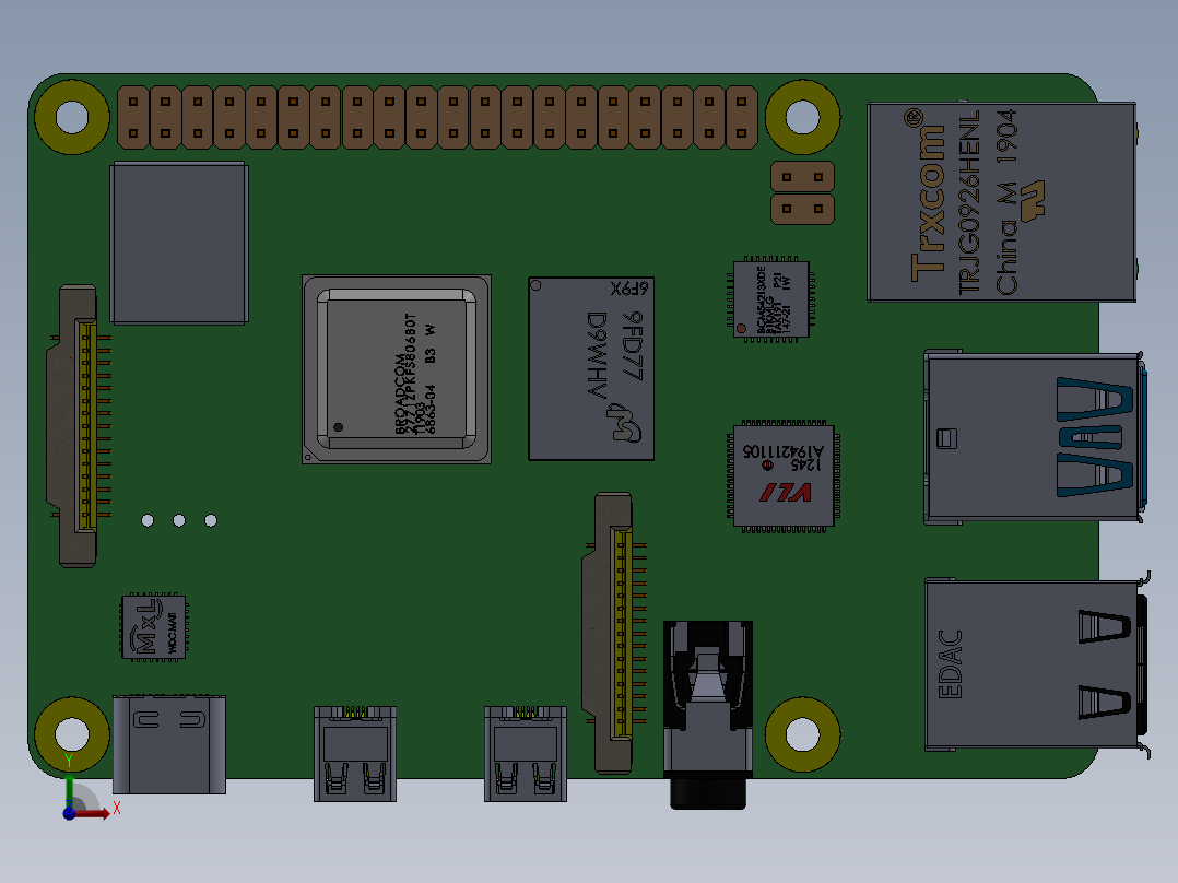 树莓派(28)前视图
