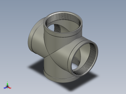 螺纹管四通-等径内丝 DN100