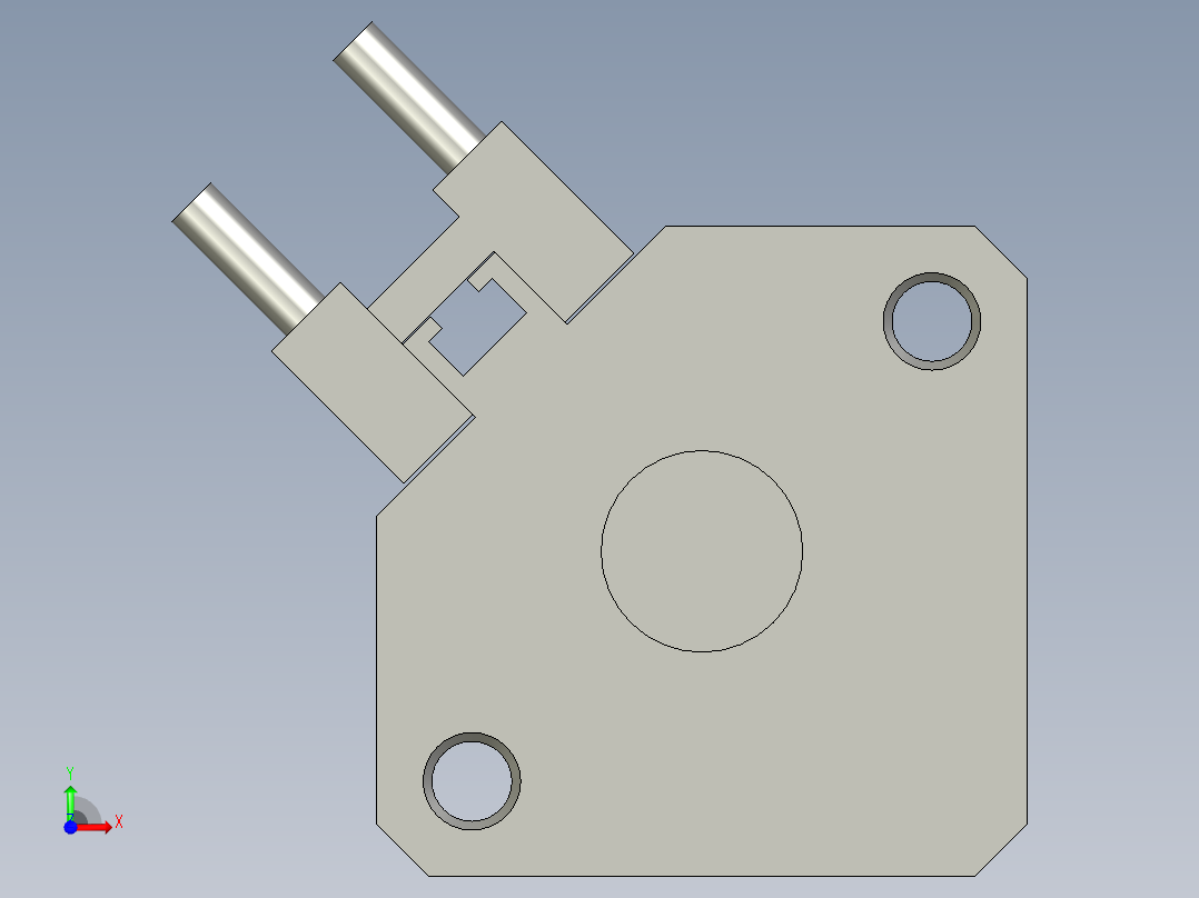 23LM001標準件-氣缸-缸體-CDQ2A25-10D-A730前视图