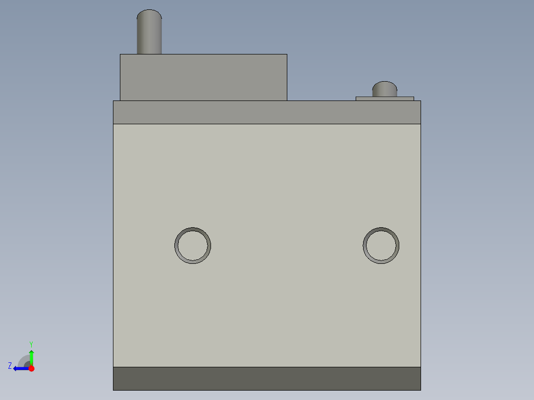 23LM001標準件-氣缸-缸體-CDQ2A25-10D-A730右视图