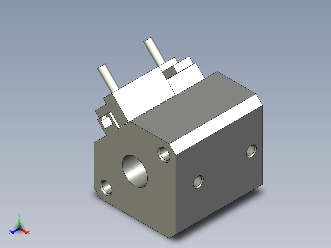 23LM001標準件-氣缸-缸體-CDQ2A25-10D-A730正等轴测图