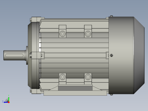 YE3系列电机B3安装(63180L)YE2-112-8P-15kW-B3右视缩略图