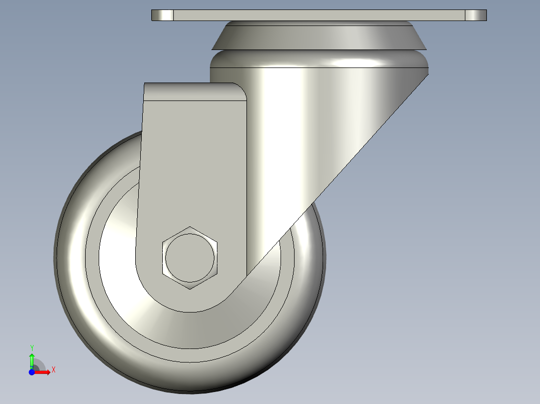 万向脚轮C-CJFJ75-TMISUMI前视图