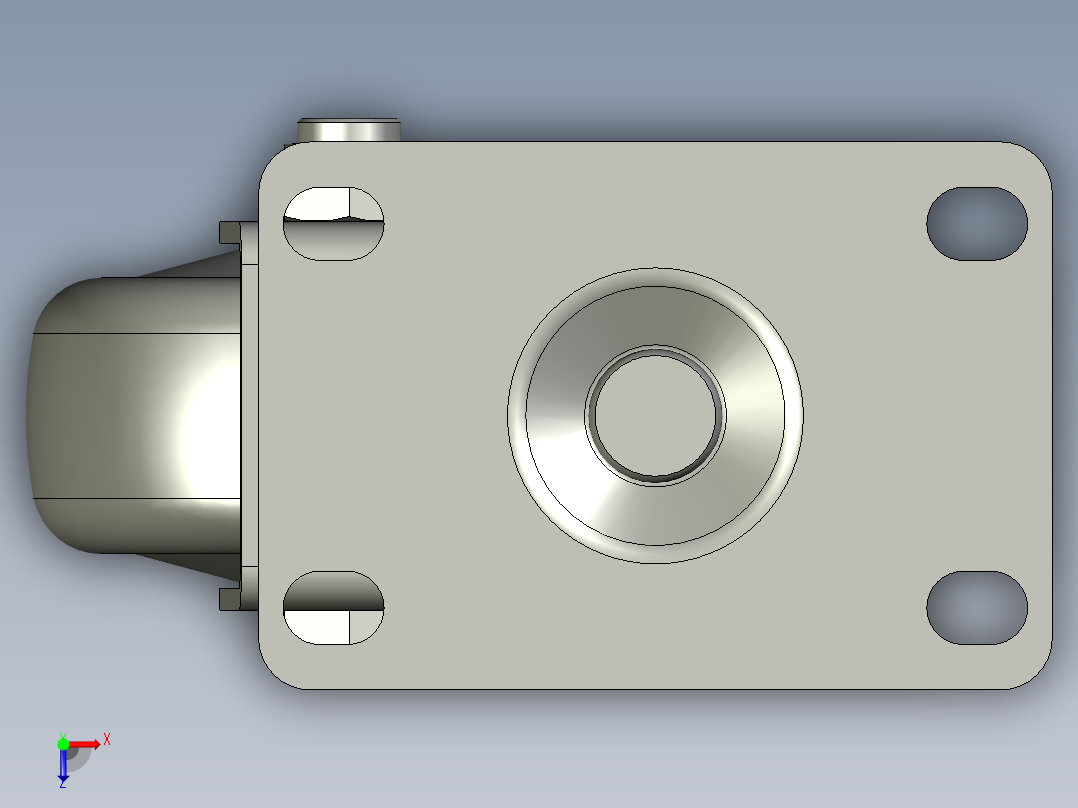 万向脚轮C-CJFJ75-TMISUMI俯视图