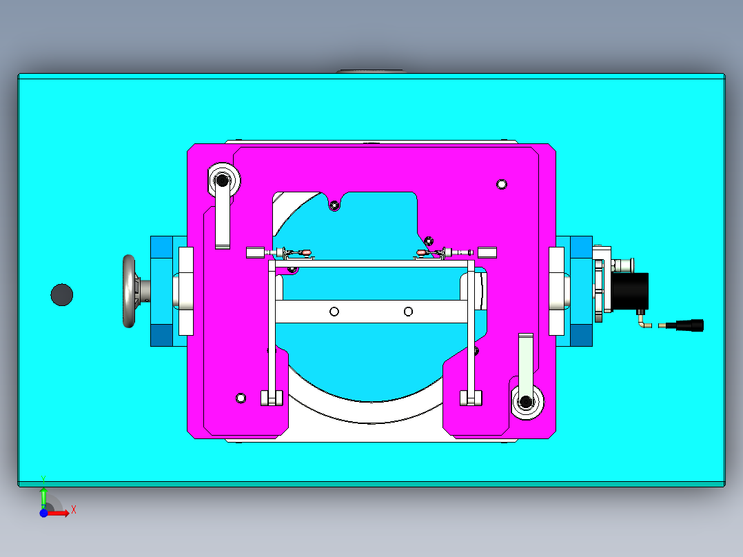 顶升旋转设备设计前视图