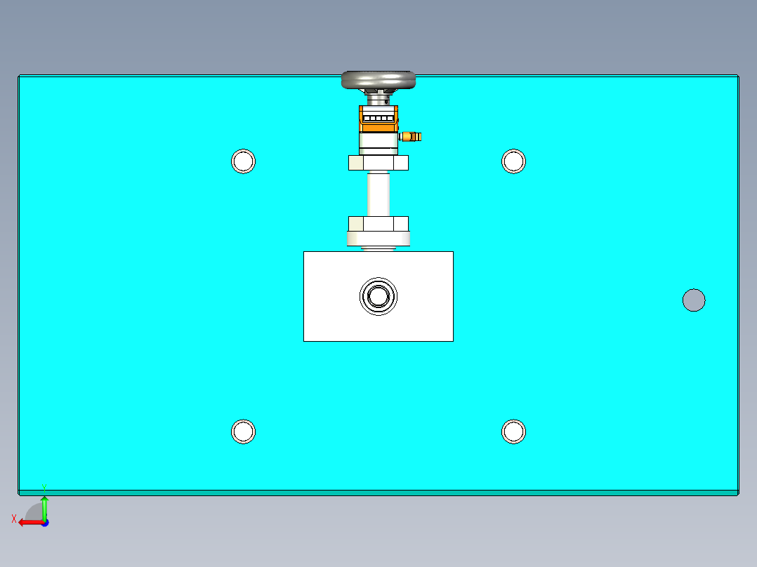 顶升旋转设备设计后视图