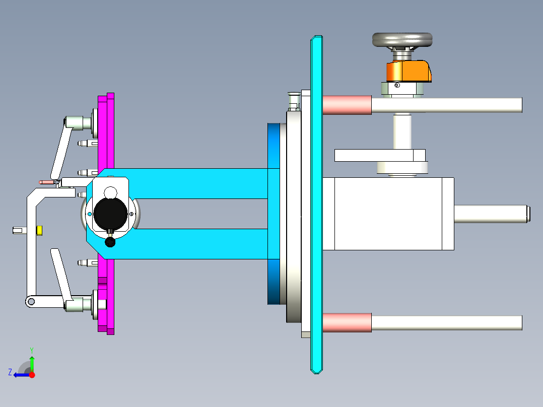 顶升旋转设备设计右视图