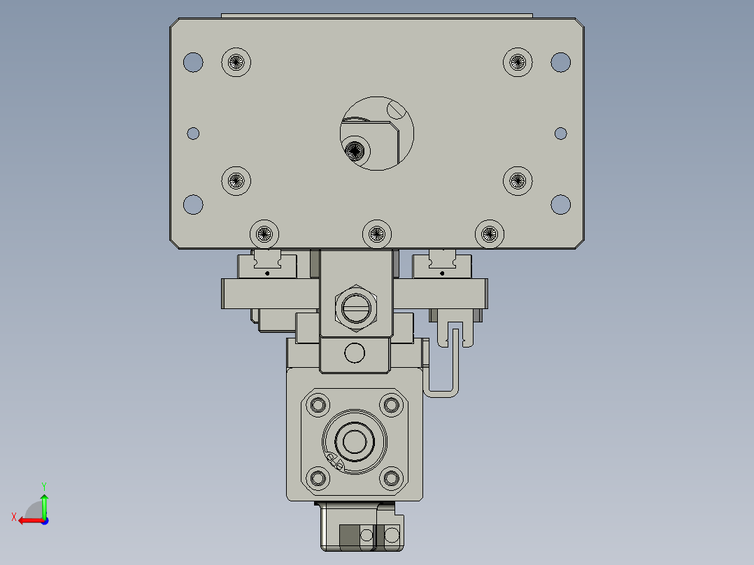 860-0300花键旋转模组后视图