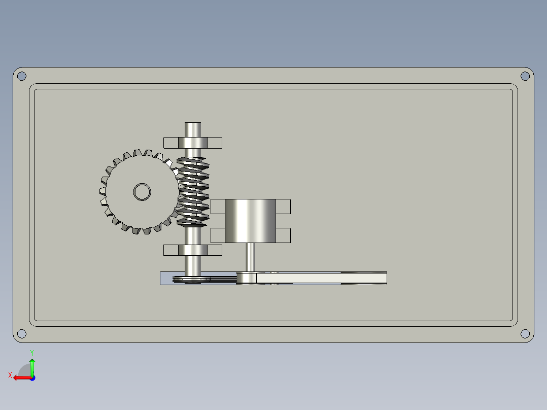数控齿条插齿机后视图
