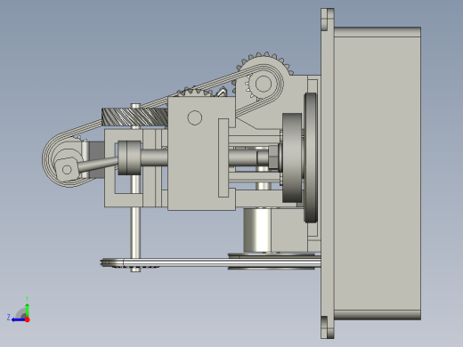 数控齿条插齿机右视缩略图