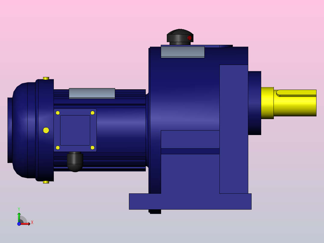 GH18-2200W50型电机前视图