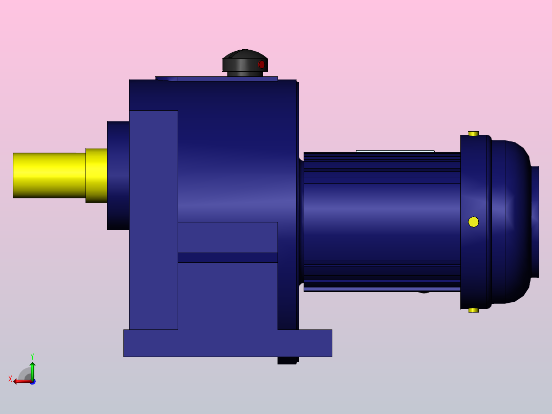 GH18-2200W50型电机后视图