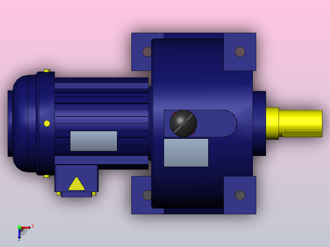 GH18-2200W50型电机俯视图