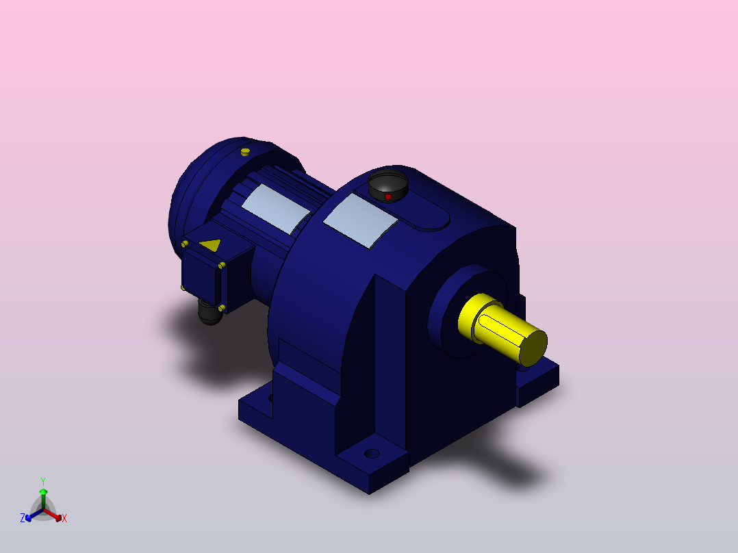 GH18-2200W50型电机正等轴测图