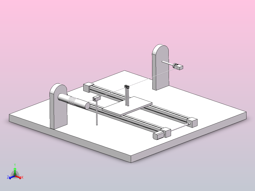 变压器绕线器主视图