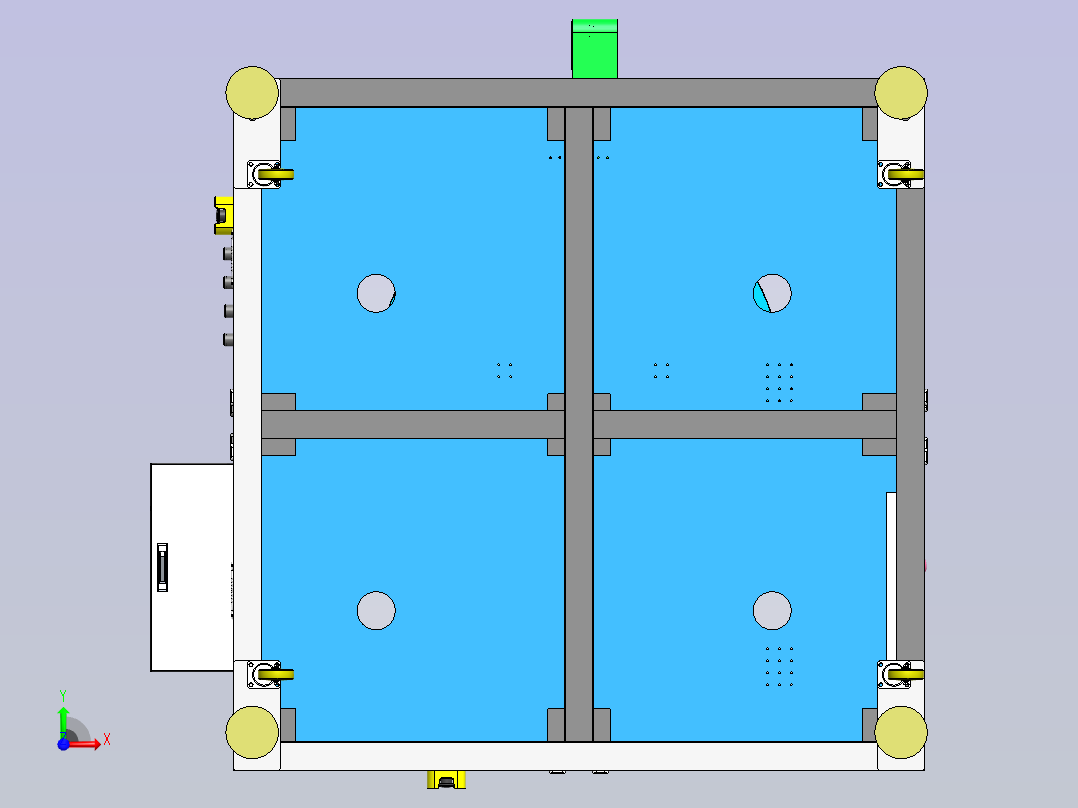 锂电池壳视觉缺陷检测机 sw21前视图