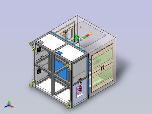 锂电池壳视觉缺陷检测机 sw21正等轴测缩略图
