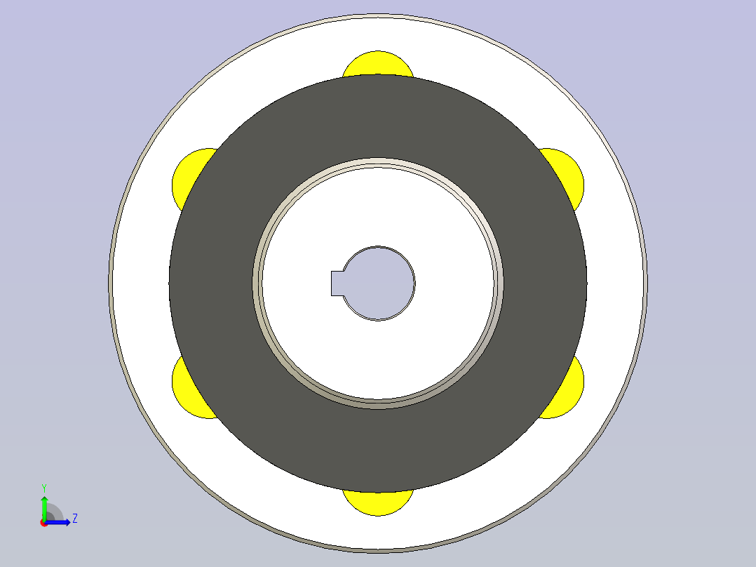 GB╱T 5014-2017[LX型弹性柱销联轴器（基本型）YA 12×32／YA 12×32]左视图