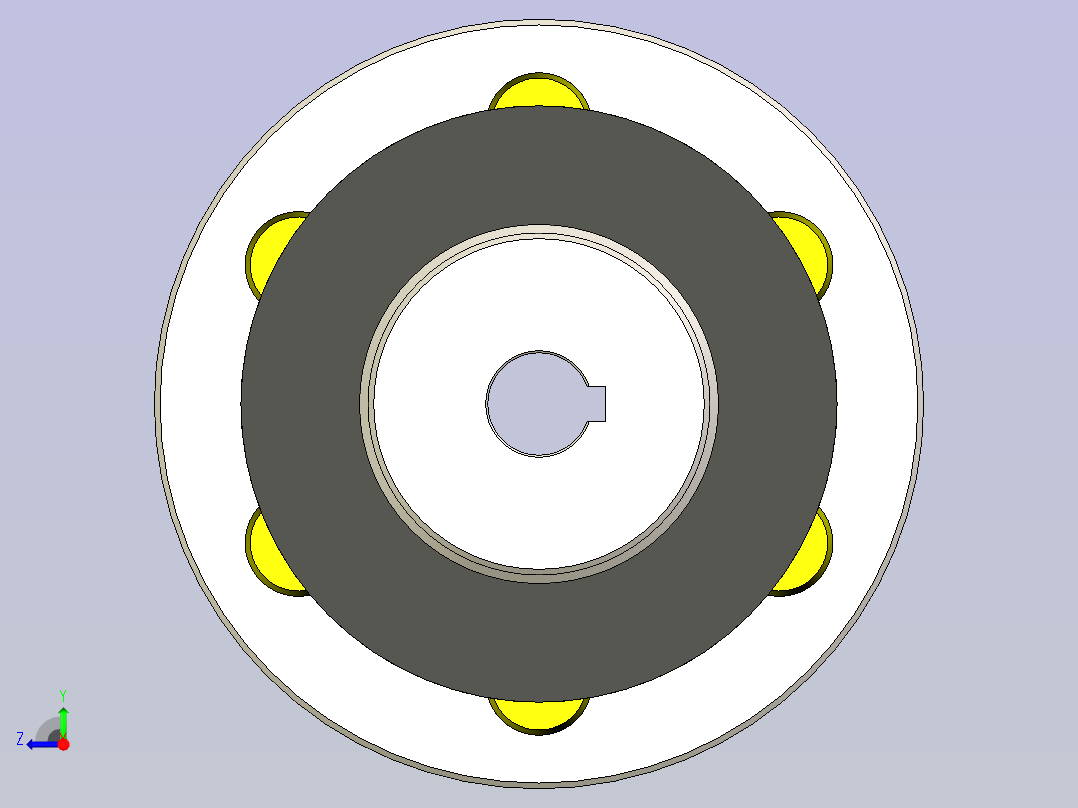 GB╱T 5014-2017[LX型弹性柱销联轴器（基本型）YA 12×32／YA 12×32]右视图