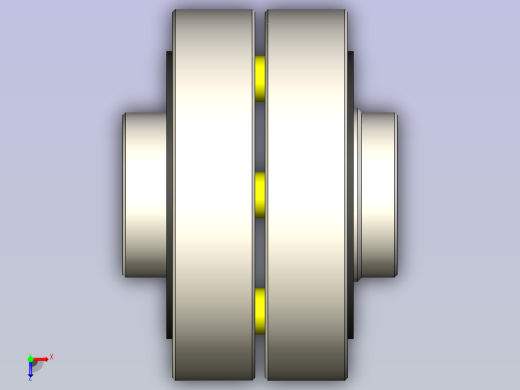 GB╱T 5014-2017[LX型弹性柱销联轴器（基本型）YA 12×32／YA 12×32]俯视缩略图