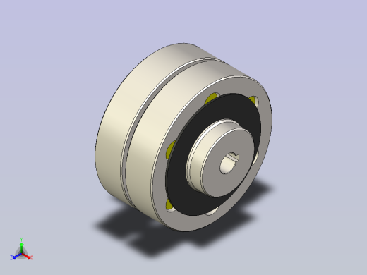 GB╱T 5014-2017[LX型弹性柱销联轴器（基本型）YA 12×32／YA 12×32]正等轴测缩略图