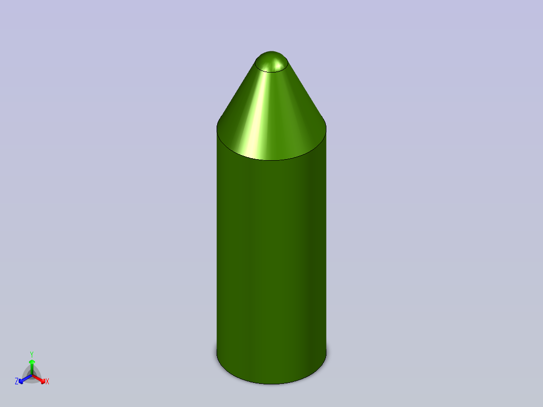 练习顶锥主视图