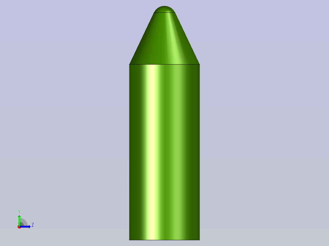 练习顶锥左视图