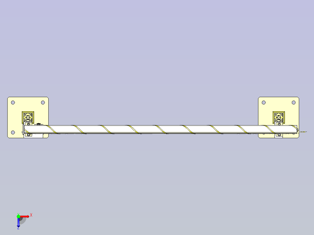 一种简易安全杠3D图纸俯视图