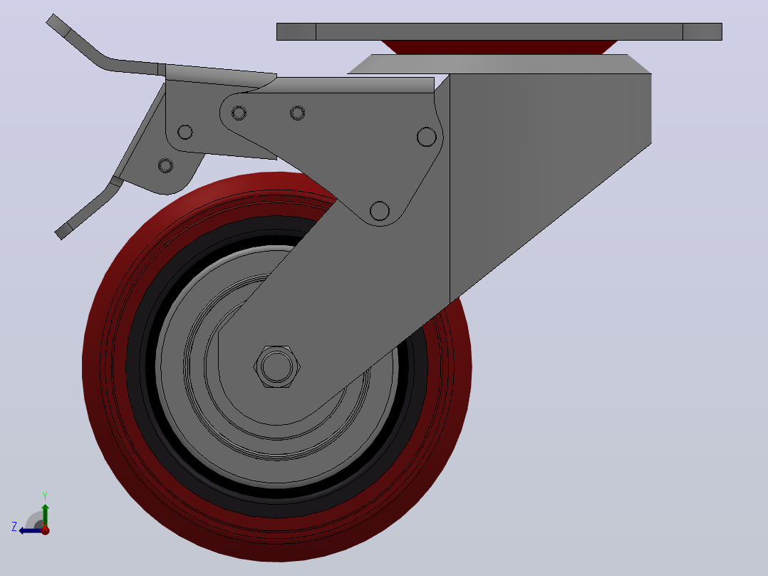 Z13-01B-150-402R重型轮[Z13-01B-100-402R]右视图