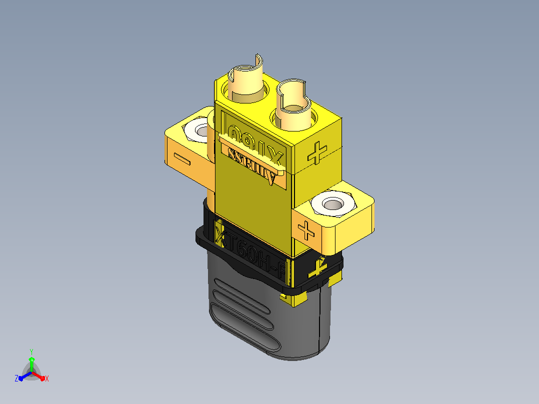 XT-60系列连接器正等轴测图