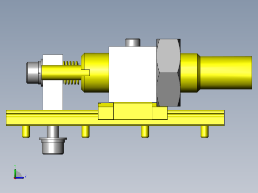 电路板固定夹具左视缩略图