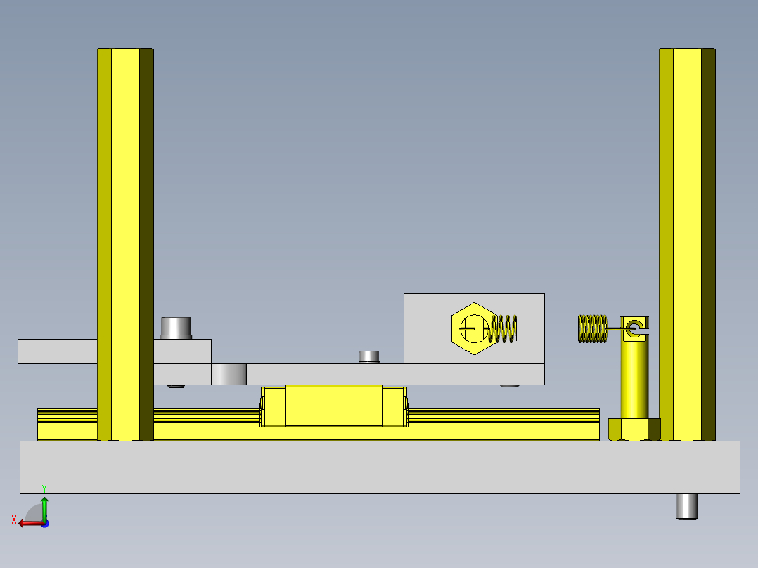 按压机构后视图