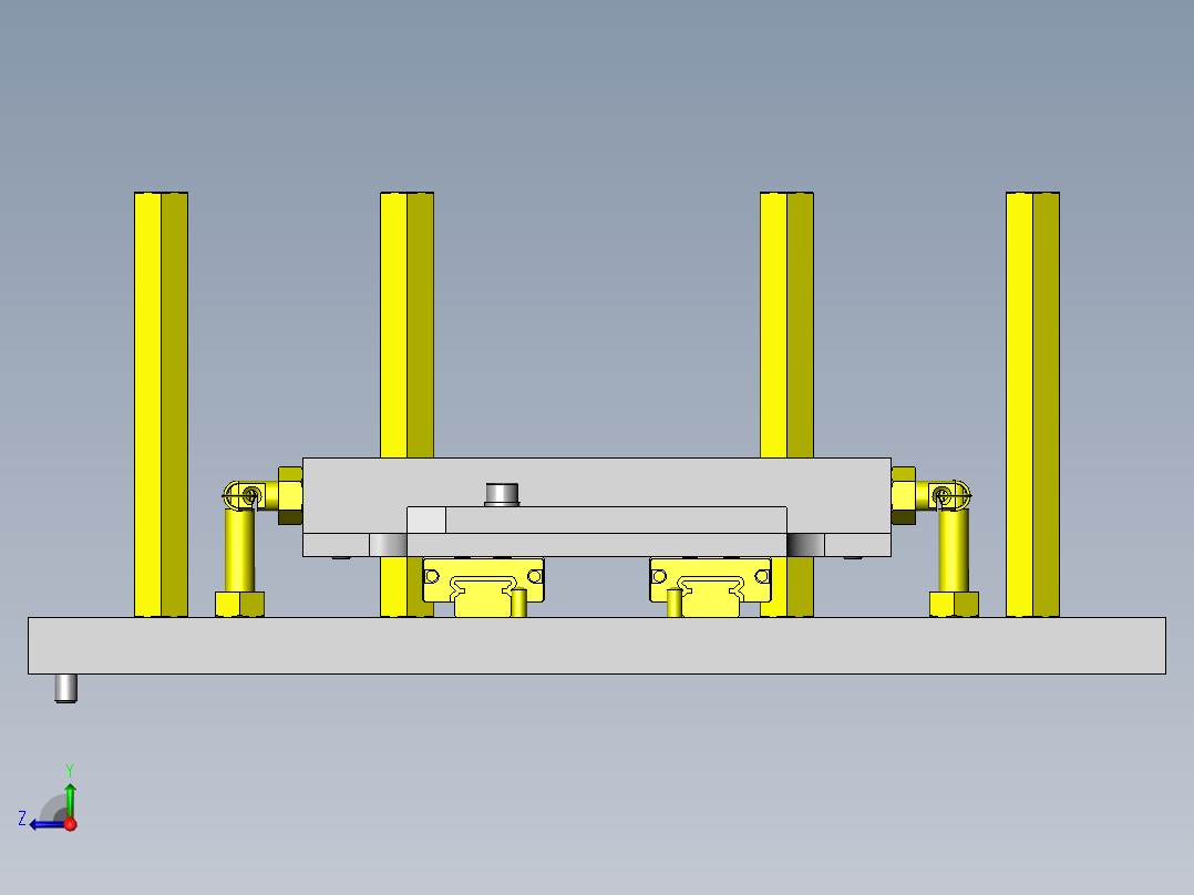 按压机构右视图