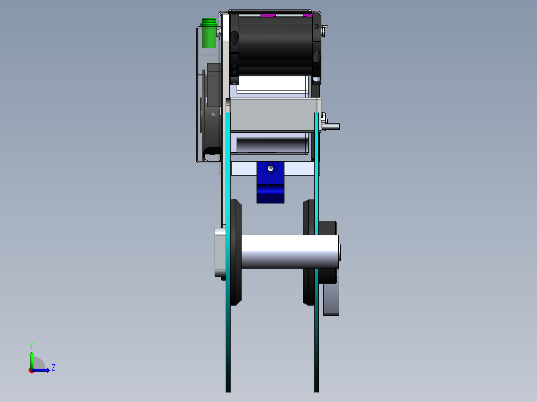 贴标飞达sw16左视图