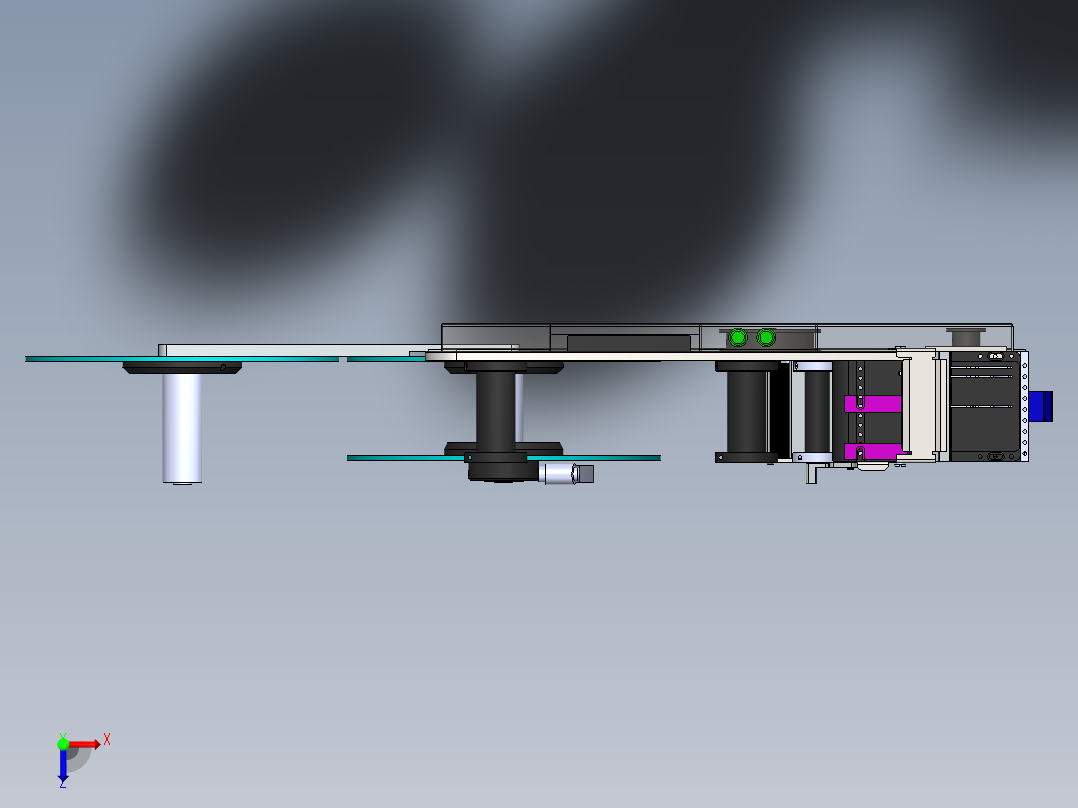 贴标飞达sw16俯视图