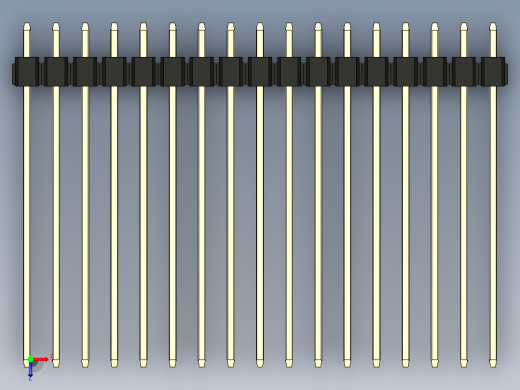彩色公头100mil（2.54mm）系列-DS1021_black_3x17p_100mil_Type43_rev1.0俯视缩略图