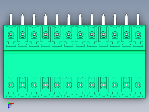 DEGSON 15EDG 系列 3.5mm 插拔式接线端子 FullPack-15EDGRT-3.5-24P-14-00AH俯视缩略图