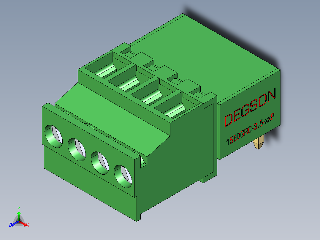 15EDG-3.5-4P(H-Hht)主视图