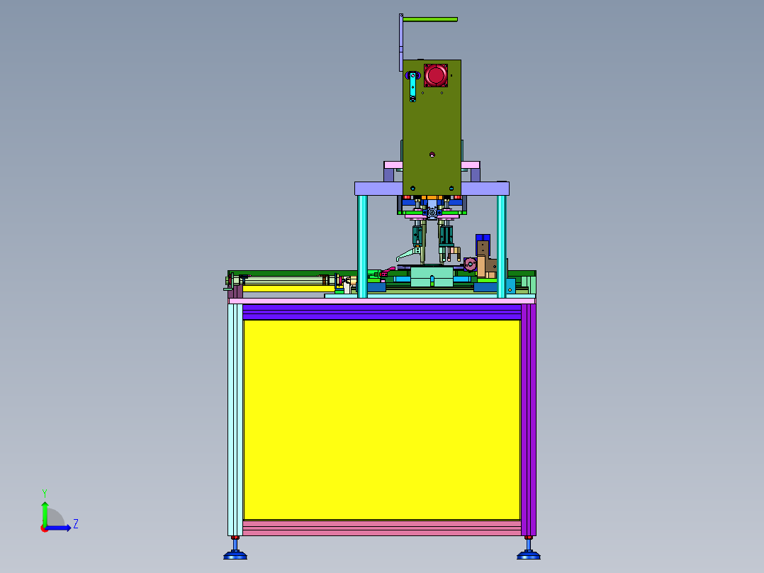 高速耳带绳点焊机左视图