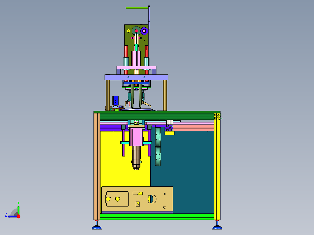 高速耳带绳点焊机右视图