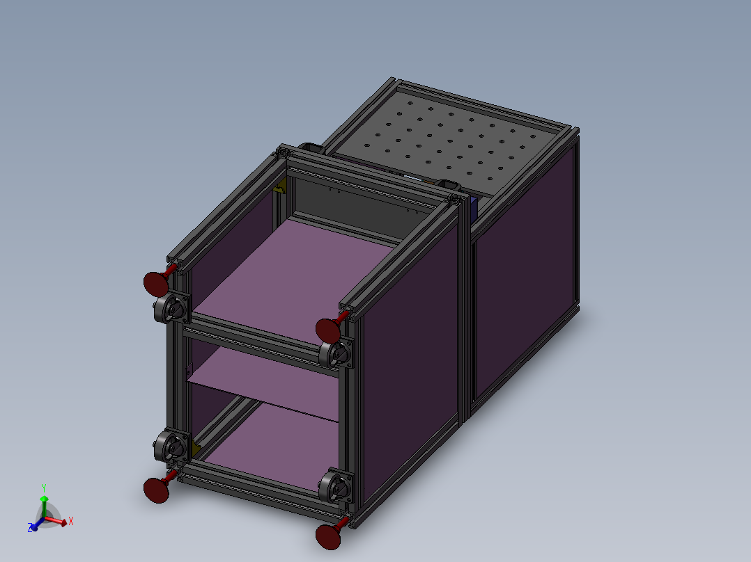 热容机植螺母机3D图纸H627 K885 非标自动化设备3D图纸3D模型主视图